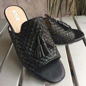 Cole Haan Black Jagger Wedge Sandal Sz 8.5B